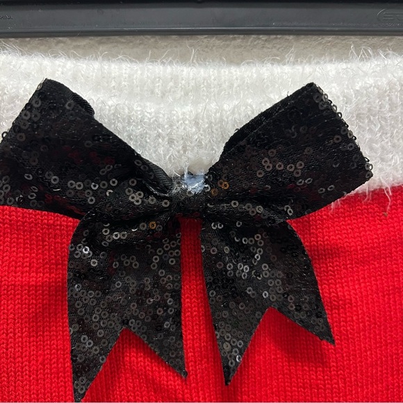 Planet Gold Pencil Knit Christmas Skirt with Sequin Bow NWT - Picture 5 of 6